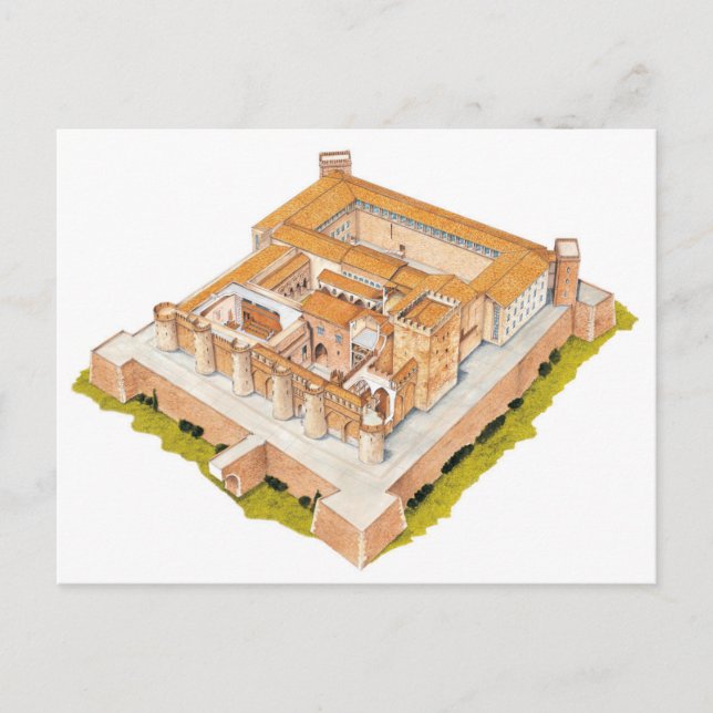 Aljaferia. Zaragoza Spain. Islamic palace Postcard (Front)