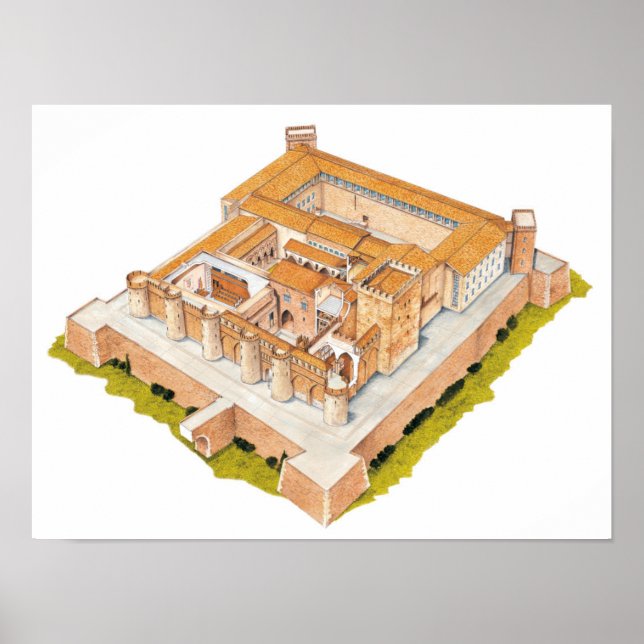 Aljaferia. Zaragoza Spain. Islamic palace Poster (Front)