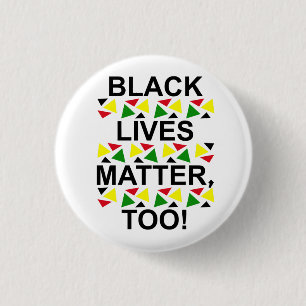 ALKEBULAN - BLM TOO! TRIBE (Black Letter) 3 Cm Round Badge