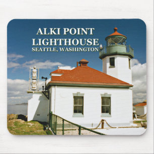 Alki Point Lighthouse, Seattle Washington Mousepad