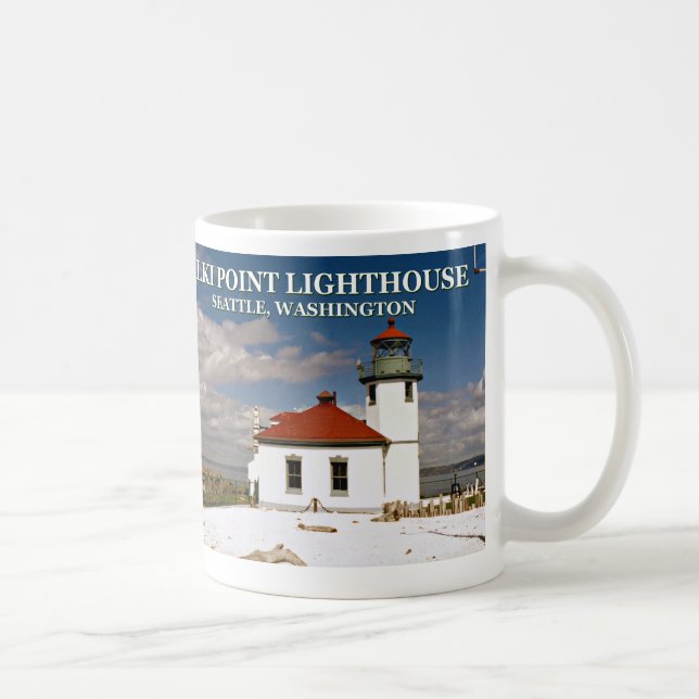 Alki Point Lighthouse, Seattle Washington Mug (Right)