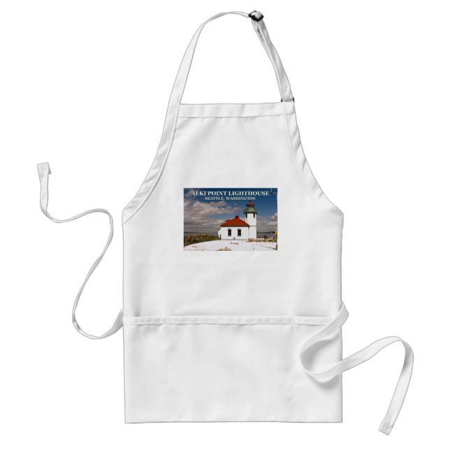 Alki Point Lighthouse, Seattle Washington Standard Apron (Front)