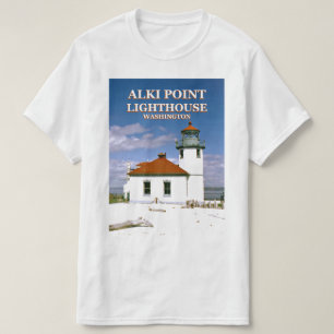 Alki Point Lighthouse, Seattle Washington T-Shirt