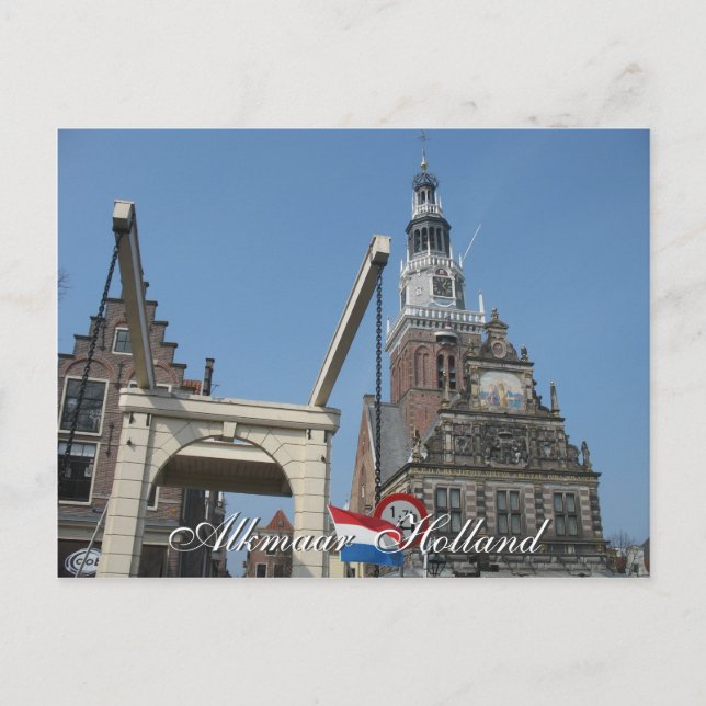 Alkmaar Waag (Weighing House) Holland Postcard (Front)