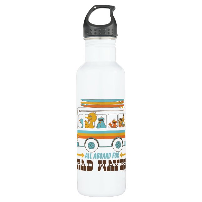 All Aboard for Rad Waves 710 Ml Water Bottle (Front)