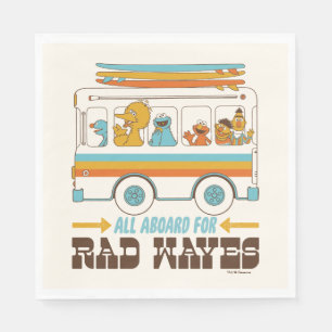 All Aboard for Rad Waves Napkin