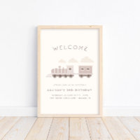 All Aboard! Girls Train Birthday Welcome