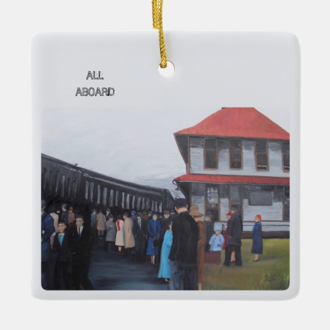 All Aboard Ornament (Front)