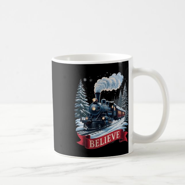 All Aboard Polar Express Christmas North Pole Xmas Coffee Mug (Right)