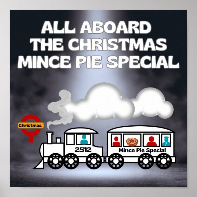 All Aboard the Christmas Mince Pie Special Poster (Front)