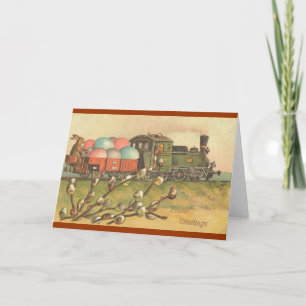 All Aboard ! The Easter Train ! Holiday Card