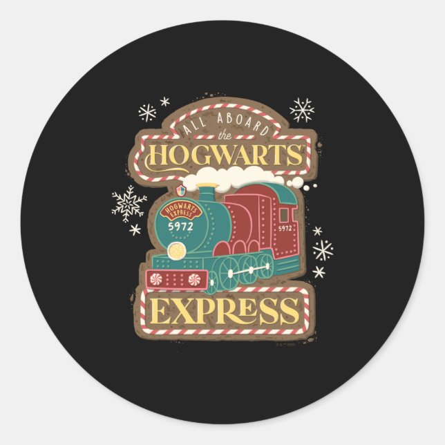 All Aboard The Express Christmas Cookie  Classic Round Sticker (Front)