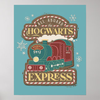 All Aboard the HOGWARTS™ Express Christmas Cookie Poster