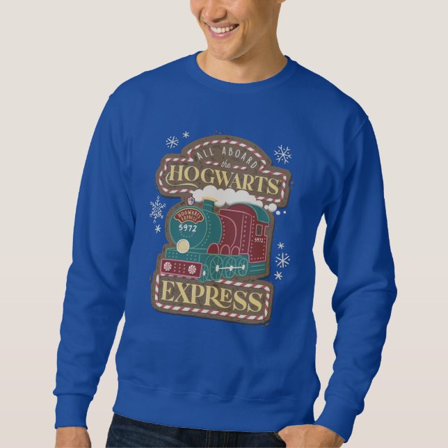 All Aboard the HOGWARTS™ Express Christmas Cookie Sweatshirt (Front)