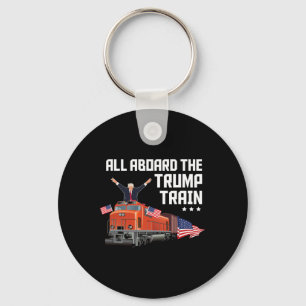All Aboard The Trump Train America Patriot Trump S Key Ring