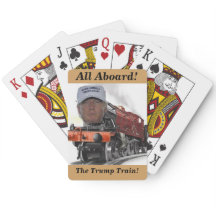 All Aboard The Trump Train Play Cards