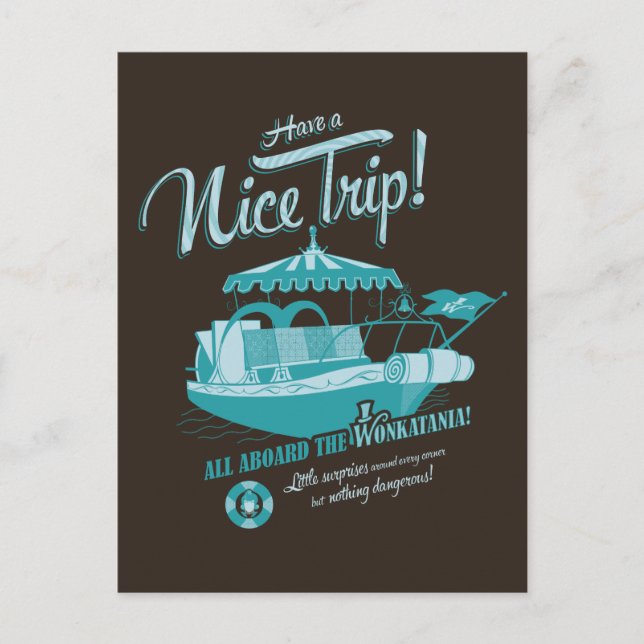 All Aboard The Wonkatania! Postcard (Front)