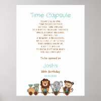 ALL ABOARD Train Fiesta 1st Birthday Time Capsule