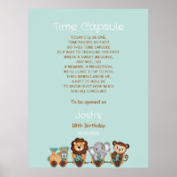 ALL ABOARD Train Fiesta 1st Birthday Time Capsule