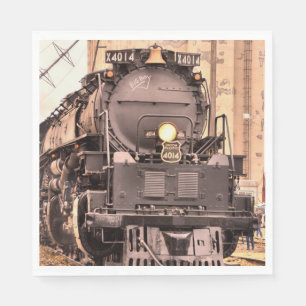All Aboard Train Paper Napkins