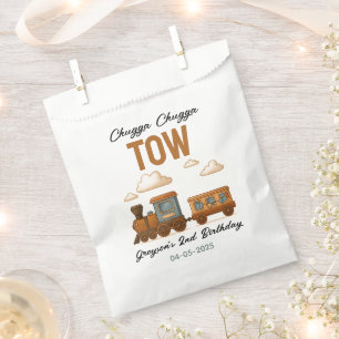 All Aboard Vintage Train 2nd Birthday party Favour Bags