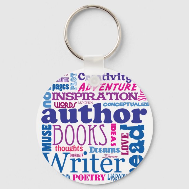All About Authors! Key Ring (Front)