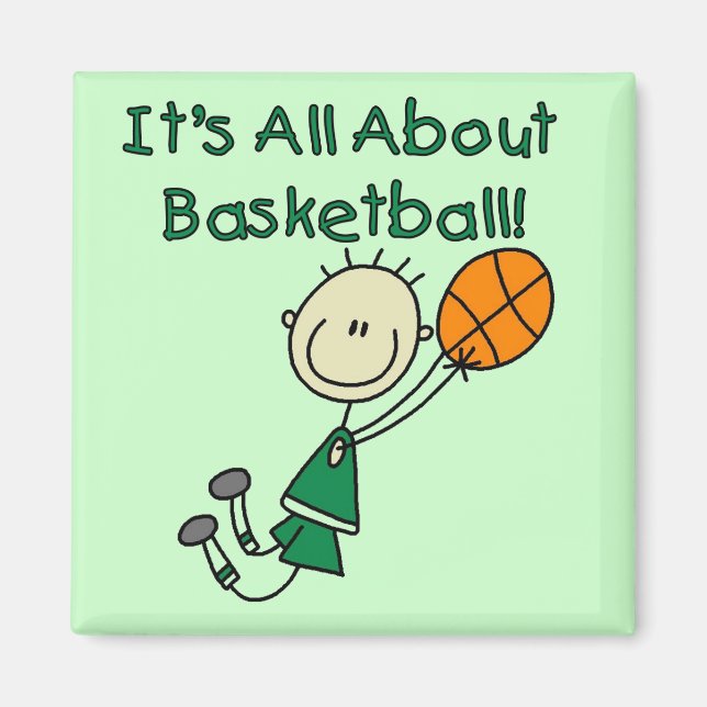 All About Basketball Tshirts and Gifts Magnet (Front)