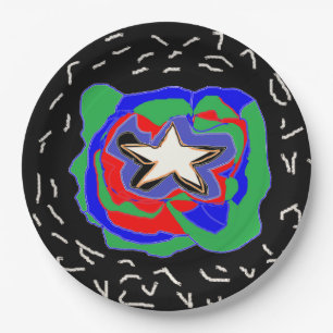 All about being young and getting older message paper plate