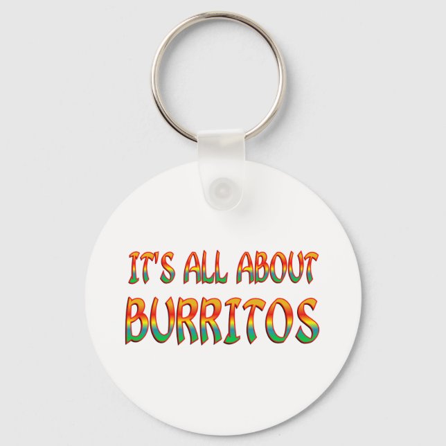 All About Burritos Key Ring (Front)