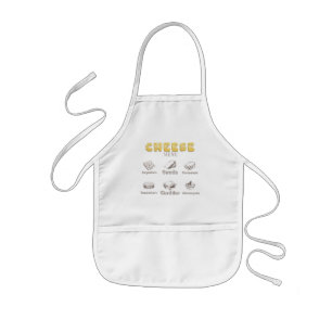 All about Cheese Types Menu Kids' Apron