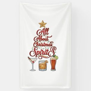 All About Christmas Spirits Cocktails Whiskey Star Banner
