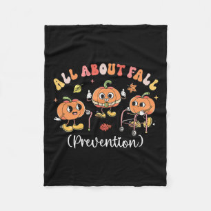 All About Fall Prevention Halloween Fleece Blanket