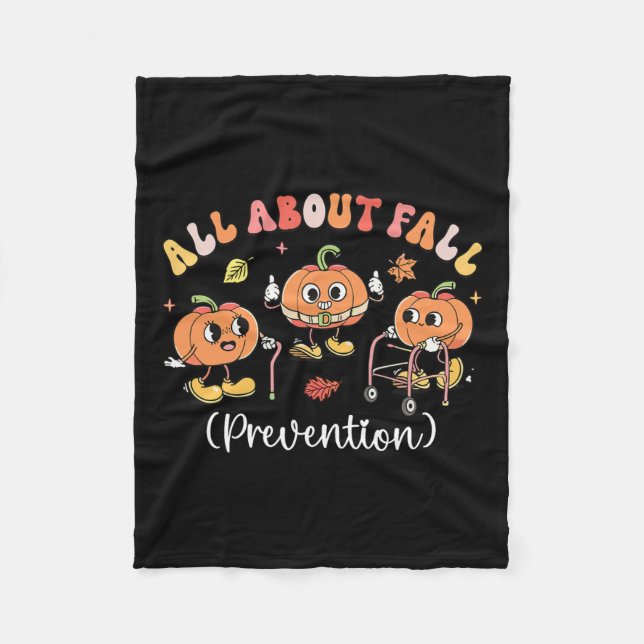 All About Fall Prevention Halloween  Fleece Blanket (Front)