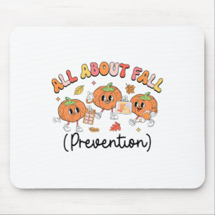 All About Fall Prevention Slp Ot Pt Pumpkin Autumn Mouse Mat