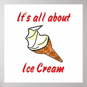 All About Ice Cream Poster