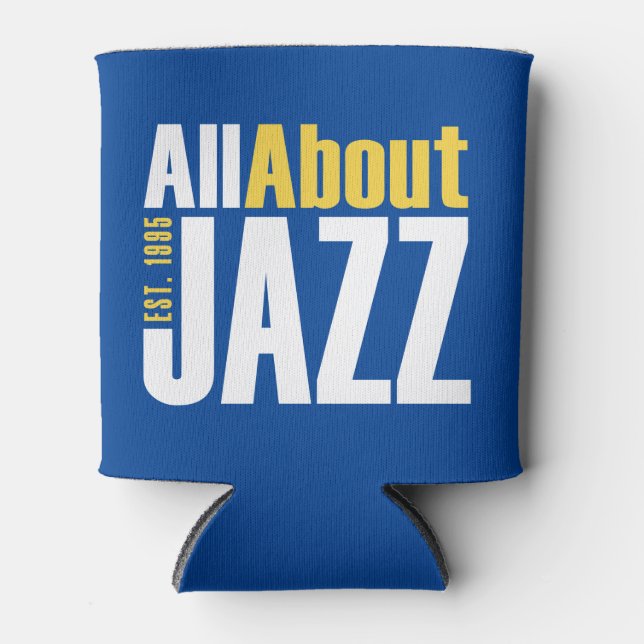 All About Jazz 12 oz Beverage Cooler (Front)