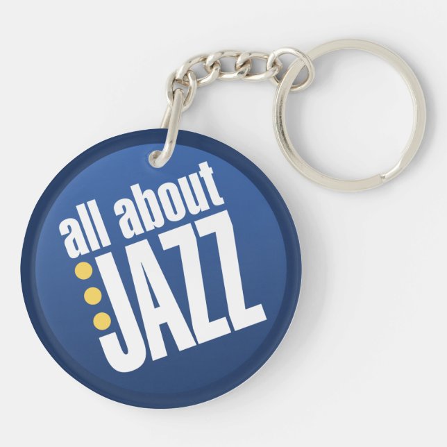 All About Jazz Doublesided Key Chain (Back)