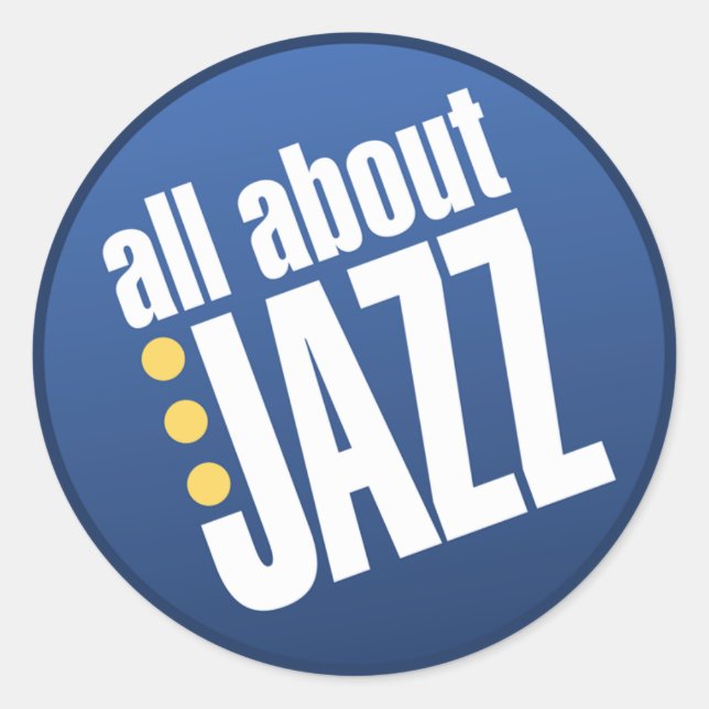 All About Jazz Stickers (Front)