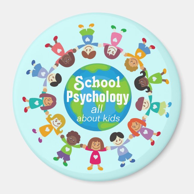 All About Kids School Psychology Magnet (Front)