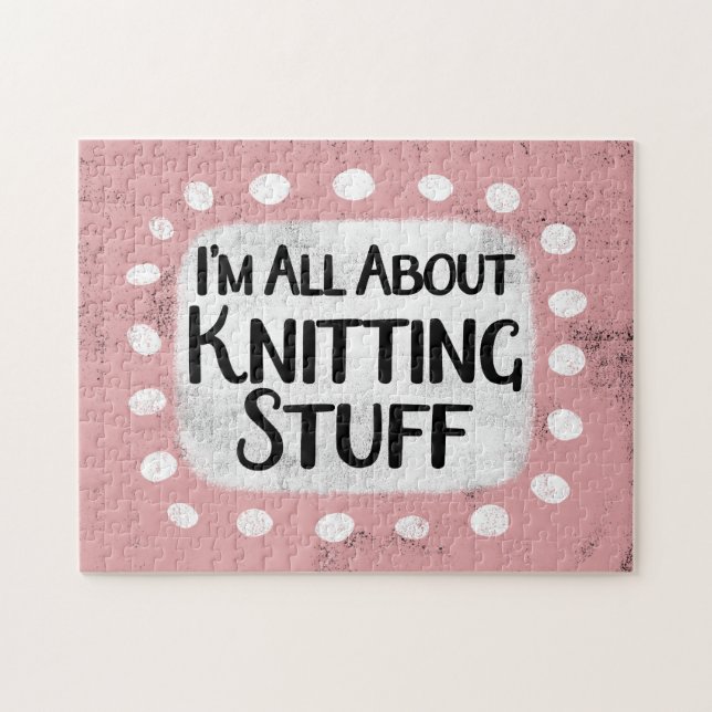 All About Knitting Stuff Jigsaw Puzzle (Horizontal)