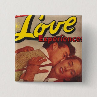 ALL ABOUT LOVE 15 CM SQUARE BADGE