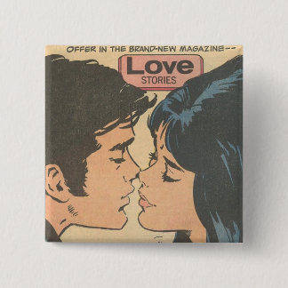 ALL ABOUT LOVE 15 CM SQUARE BADGE