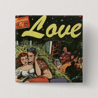 ALL ABOUT LOVE 15 CM SQUARE BADGE