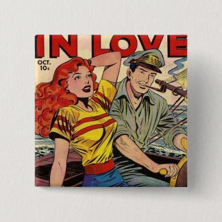 ALL ABOUT LOVE 15 CM SQUARE BADGE