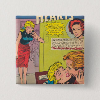 ALL ABOUT LOVE 15 CM SQUARE BADGE