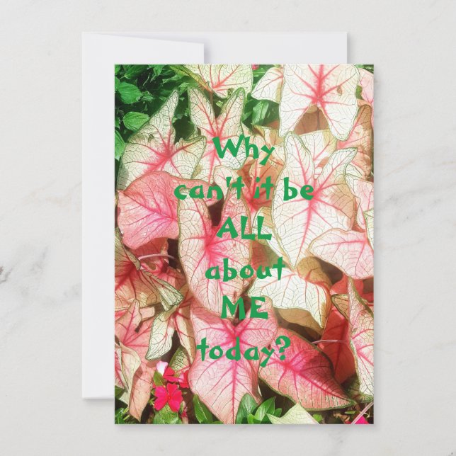 All About Me Flat Greeting Card (Front)