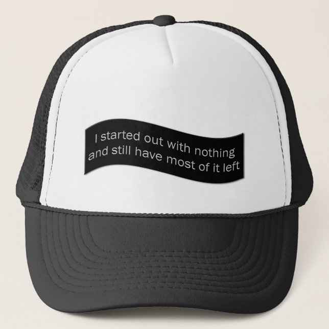 All About Nothing Trucker Hat (Front)
