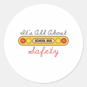 All About Safety Classic Round Sticker