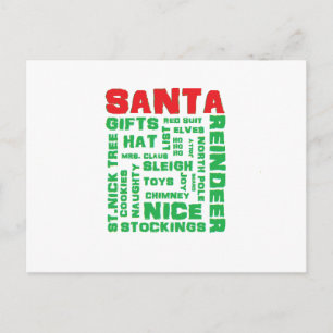 "All About Santa" Postcard