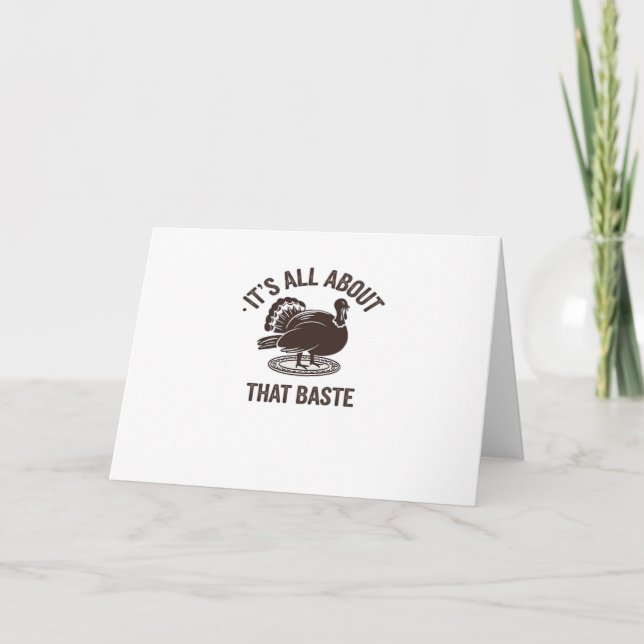 All About That Baste Christmas Trendy Card (Front)